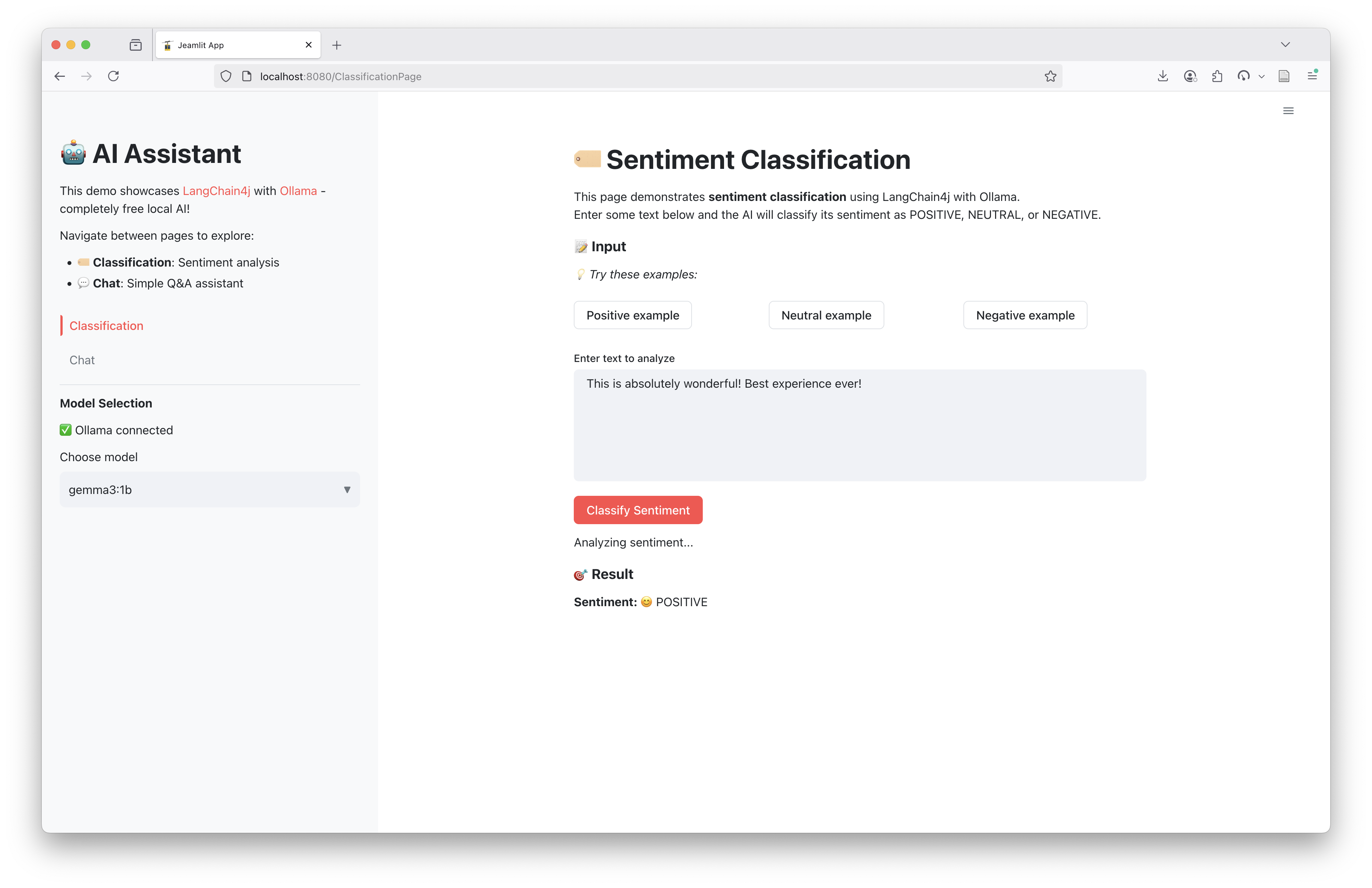 classification page screenshot